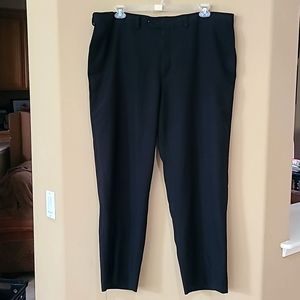 Haggar black flat front pants 40 x 32